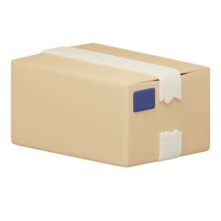 Boîte en carton verrouillée  3D Icon