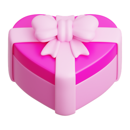 Boîte coeur en chocolat  3D Icon