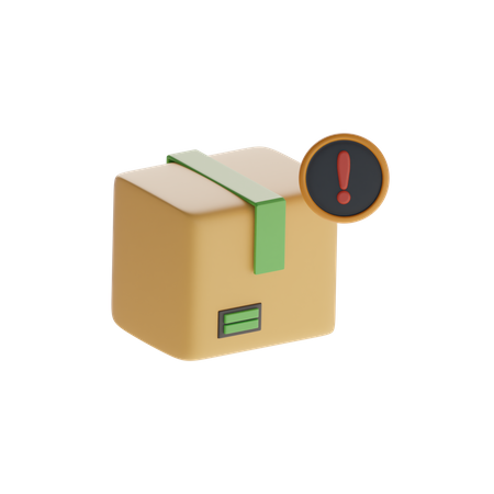 Boîte et notification d'alerte  3D Icon