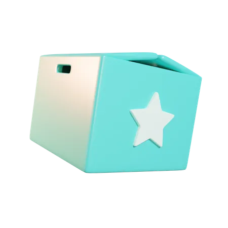 Boîte étoile  3D Icon