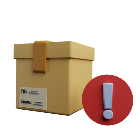 Boîte fragile  3D Icon