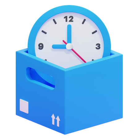 Boîte de temps  3D Icon