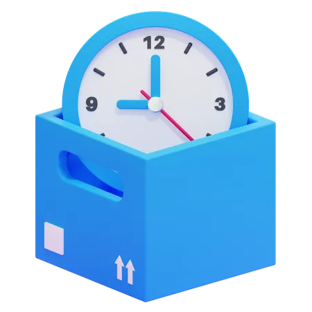 Boîte de temps  3D Icon