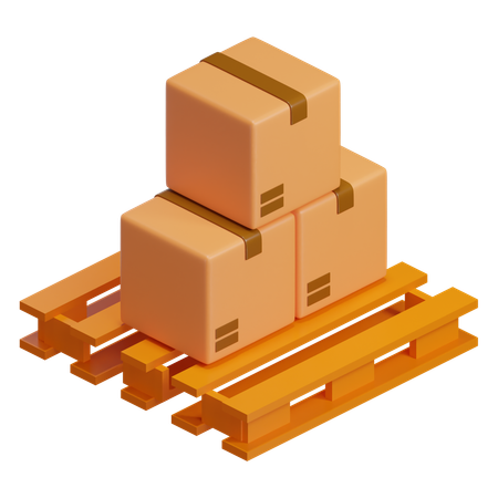 Caisse palette  3D Icon