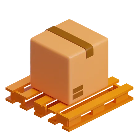 Caisse palette  3D Icon