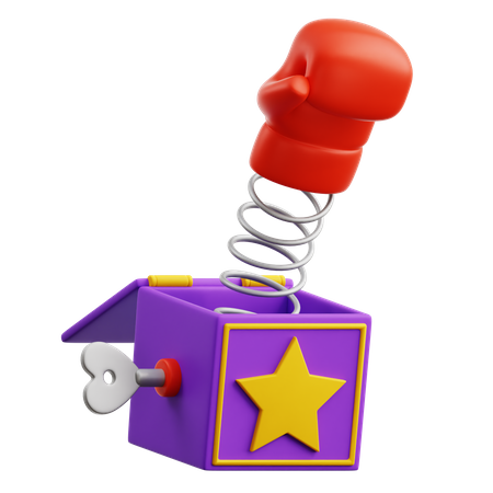 Boîte surprise punch  3D Icon