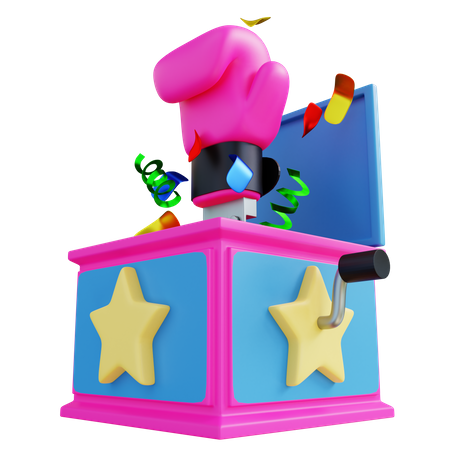 Boîte surprise punch  3D Icon