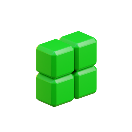 Boîte bloc tetris  3D Icon