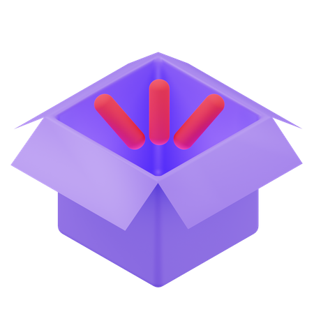 Boîte vide  3D Icon