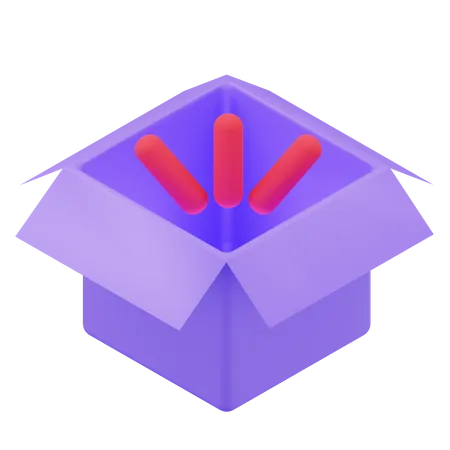 Boîte vide  3D Icon