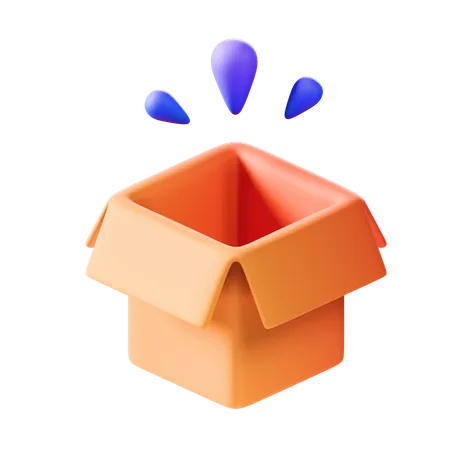 Boîte vide  3D Icon