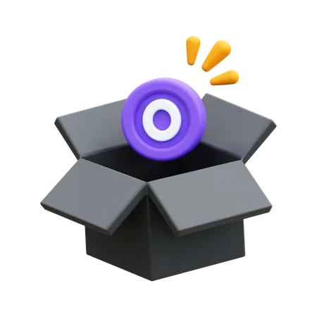 Boîte vide  3D Icon