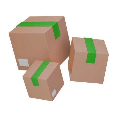 Boîtes de livraison  3D Illustration