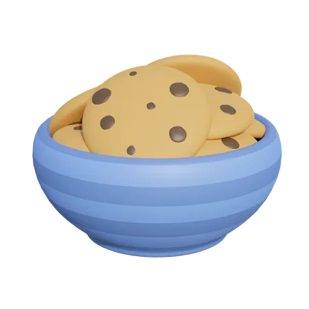 Bol à biscuits  3D Illustration