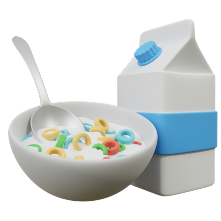 Bol de lait  3D Icon