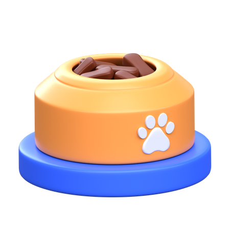 Bol de nourriture pour chat  3D Icon