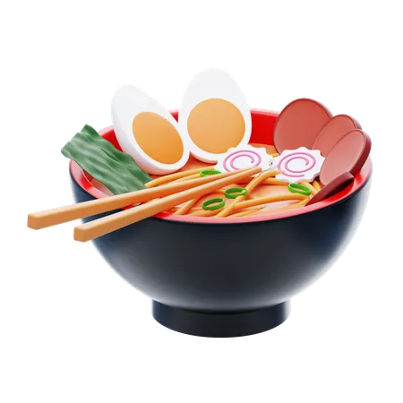 Bol de ramen  3D Icon