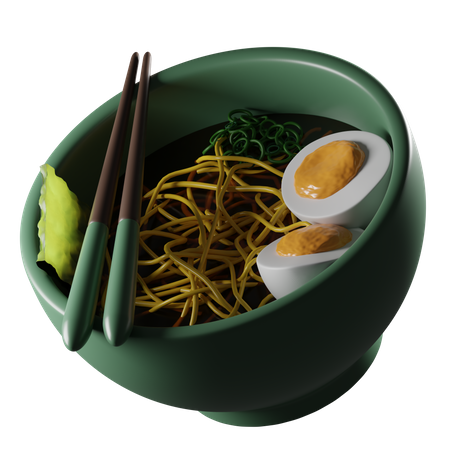 Bol de ramen  3D Icon