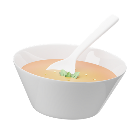 Bol de soupe  3D Illustration
