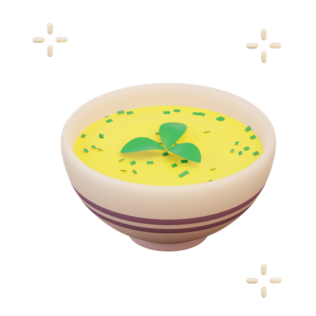 Bol de soupe  3D Illustration