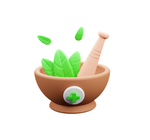 Bol à base de plantes  3D Icon