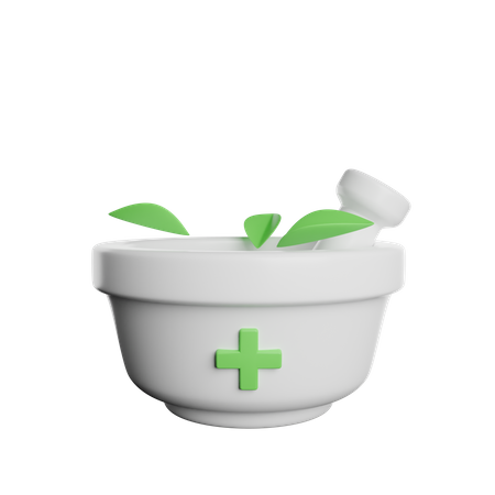 Bol à base de plantes  3D Icon