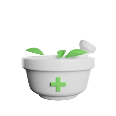 Bol à base de plantes  3D Icon