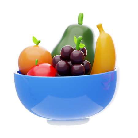 Bol de fruits  3D Icon