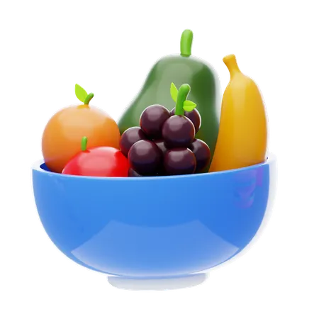 Bol de fruits  3D Icon