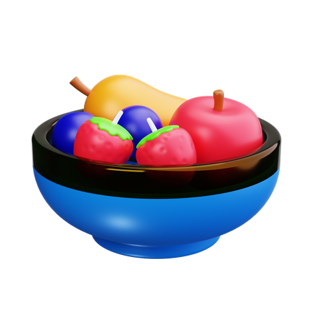 Bol de fruits  3D Icon