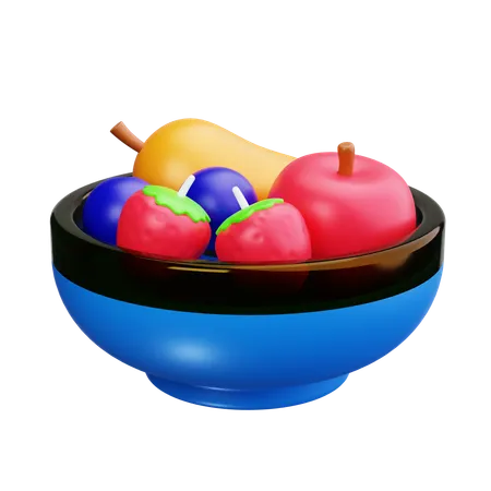 Bol de fruits  3D Icon