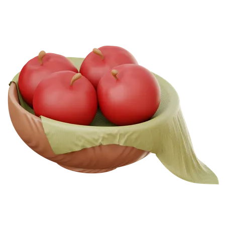 Bol de fruits  3D Illustration