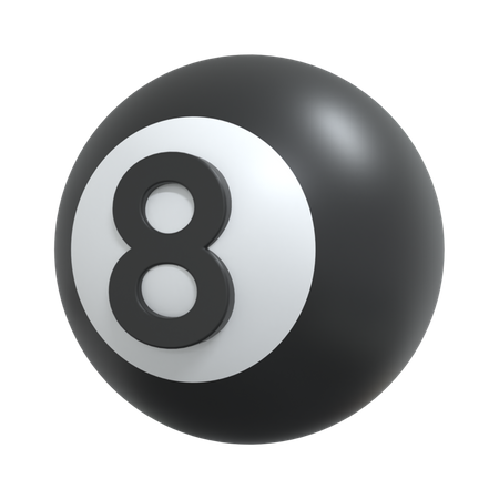 Bola 8  3D Icon