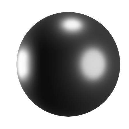 Bola blanca  3D Icon