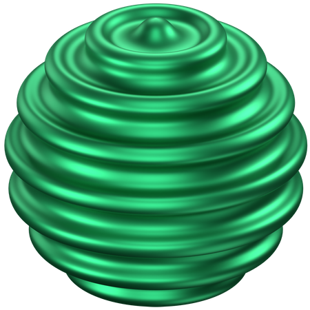 Forma abstracta de bola circular  3D Icon