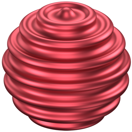 Forma abstracta de bola circular  3D Icon