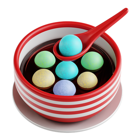 Bola de arroz dulce  3D Icon