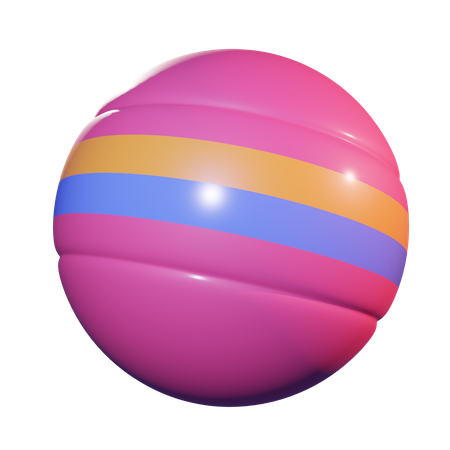 Bola de borracha  3D Icon