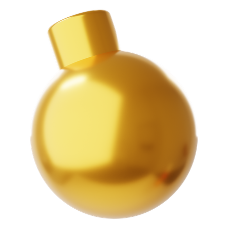 Bola de caramelo de oro  3D Icon