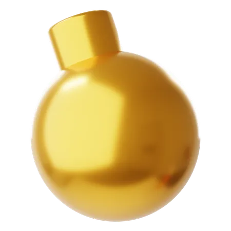 Bola de caramelo de oro  3D Icon