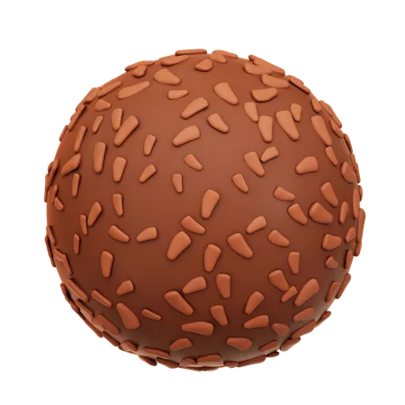 Bola de chocolate  3D Icon