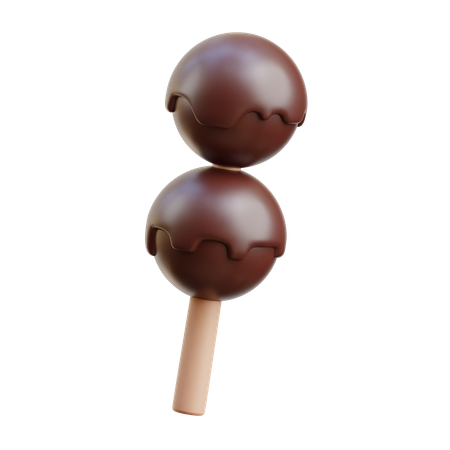 Bola de chocolate  3D Icon