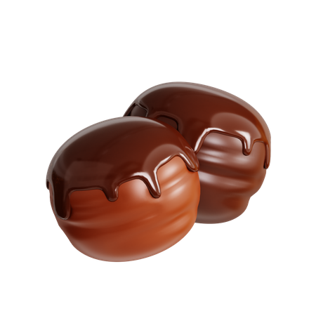 Bola de chocolate  3D Icon