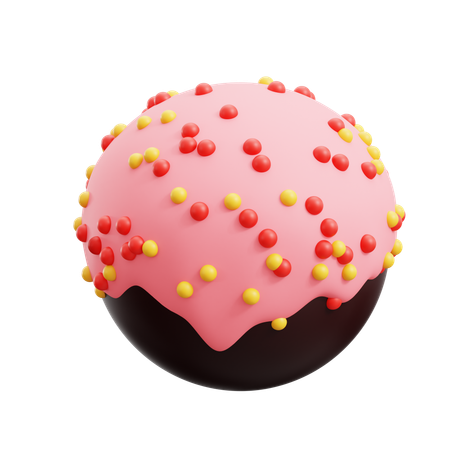 Bola de chocolate  3D Icon