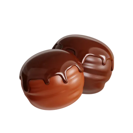Bola de chocolate  3D Icon