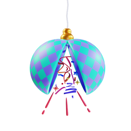 Bola de confeti  3D Icon