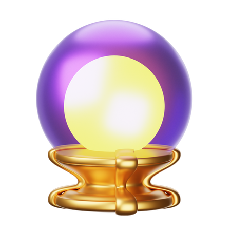 Bola de cristal  3D Icon