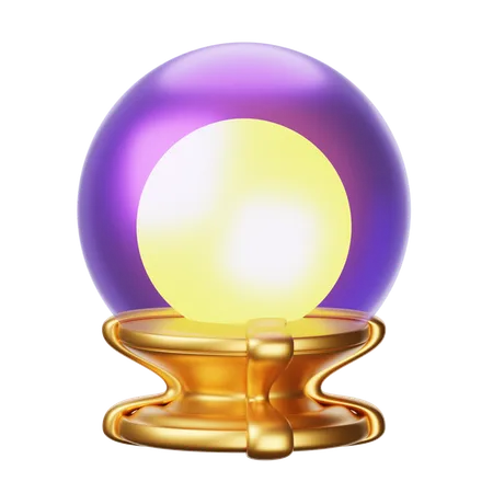 Bola de cristal  3D Icon