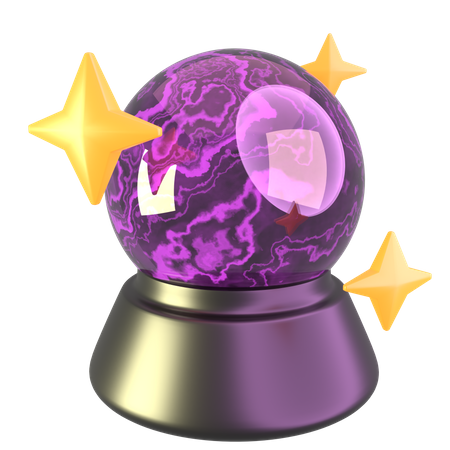 Bola de cristal  3D Icon
