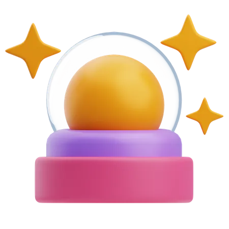 Bola de cristal  3D Icon